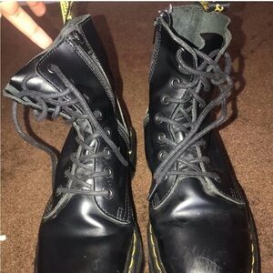 Size 9 women’s black Dr. Martens.
